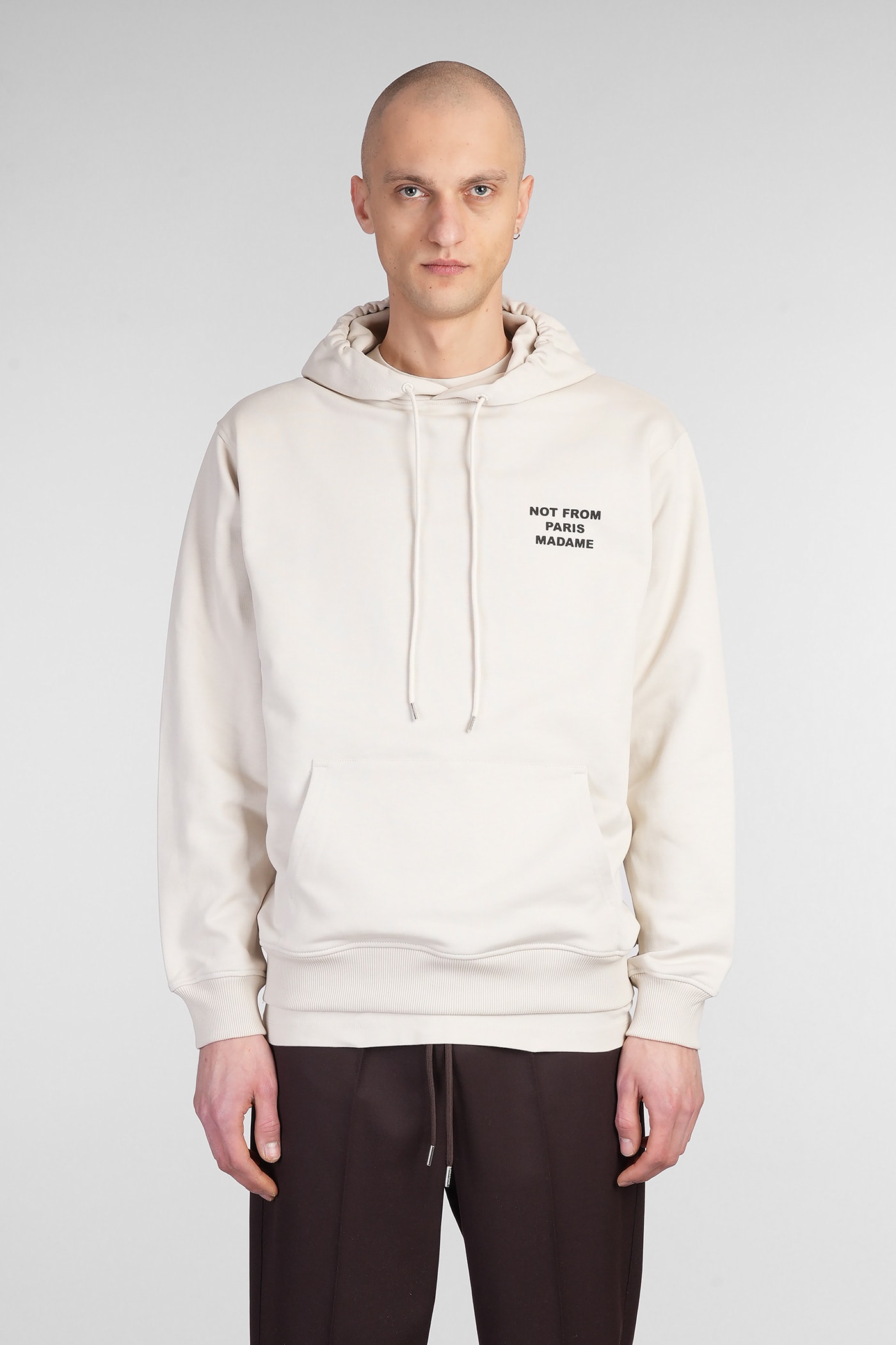 Sweatshirt In Beige Cotton