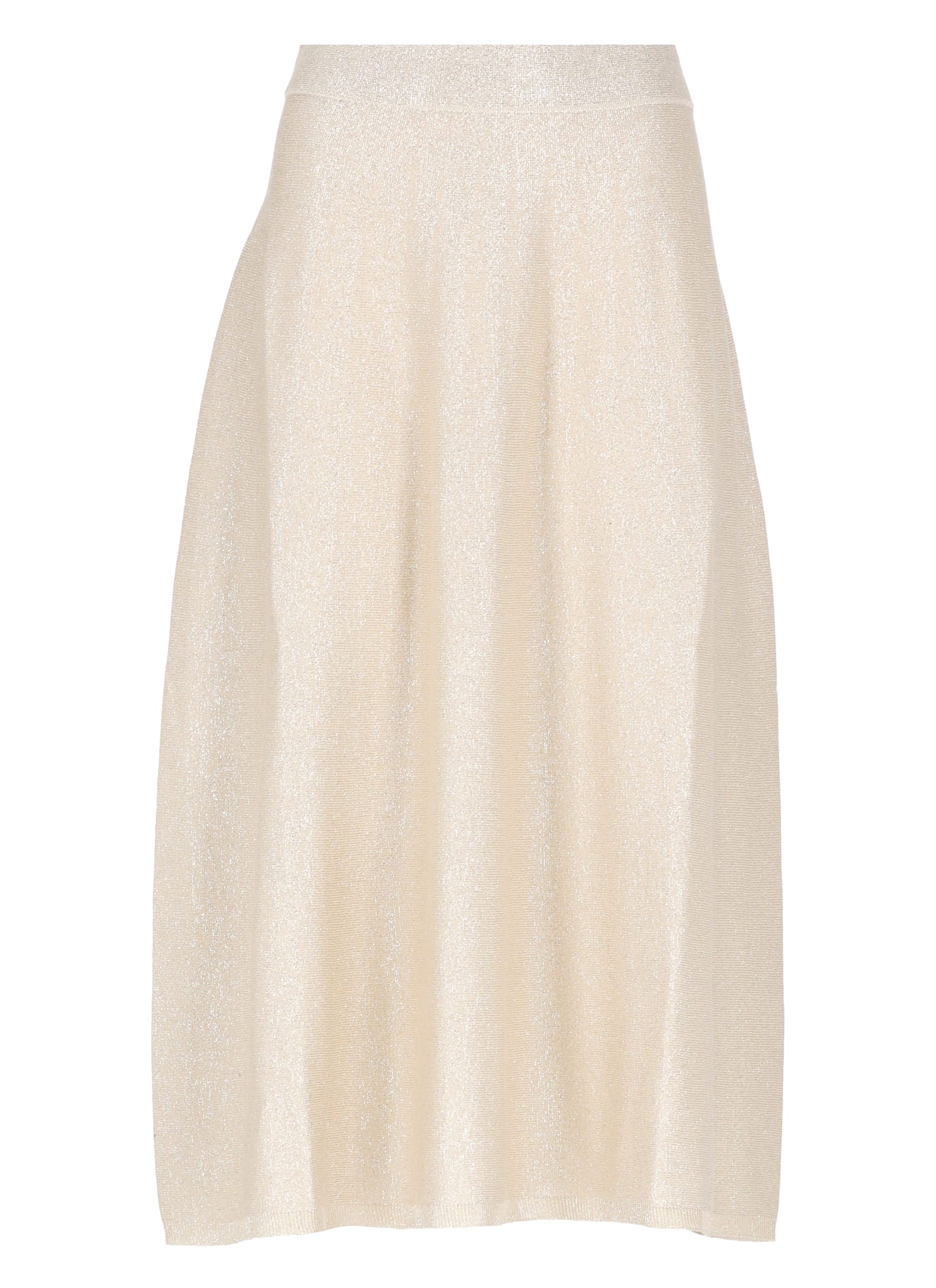 D Exterior Viscose And Cotton Skirt In Brown