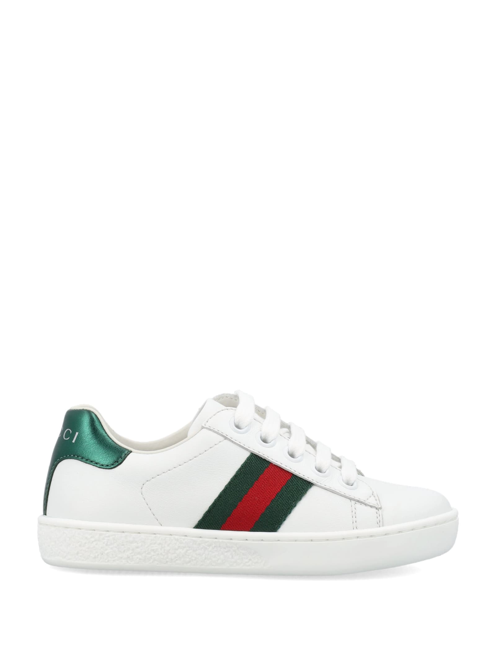Gucci Ace Lace-up Leather Sneaker