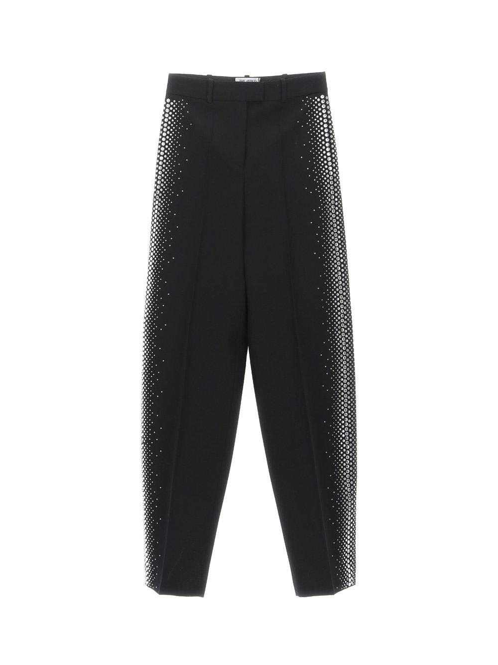 Shop Attico Jagger High Waist Trousers In Black