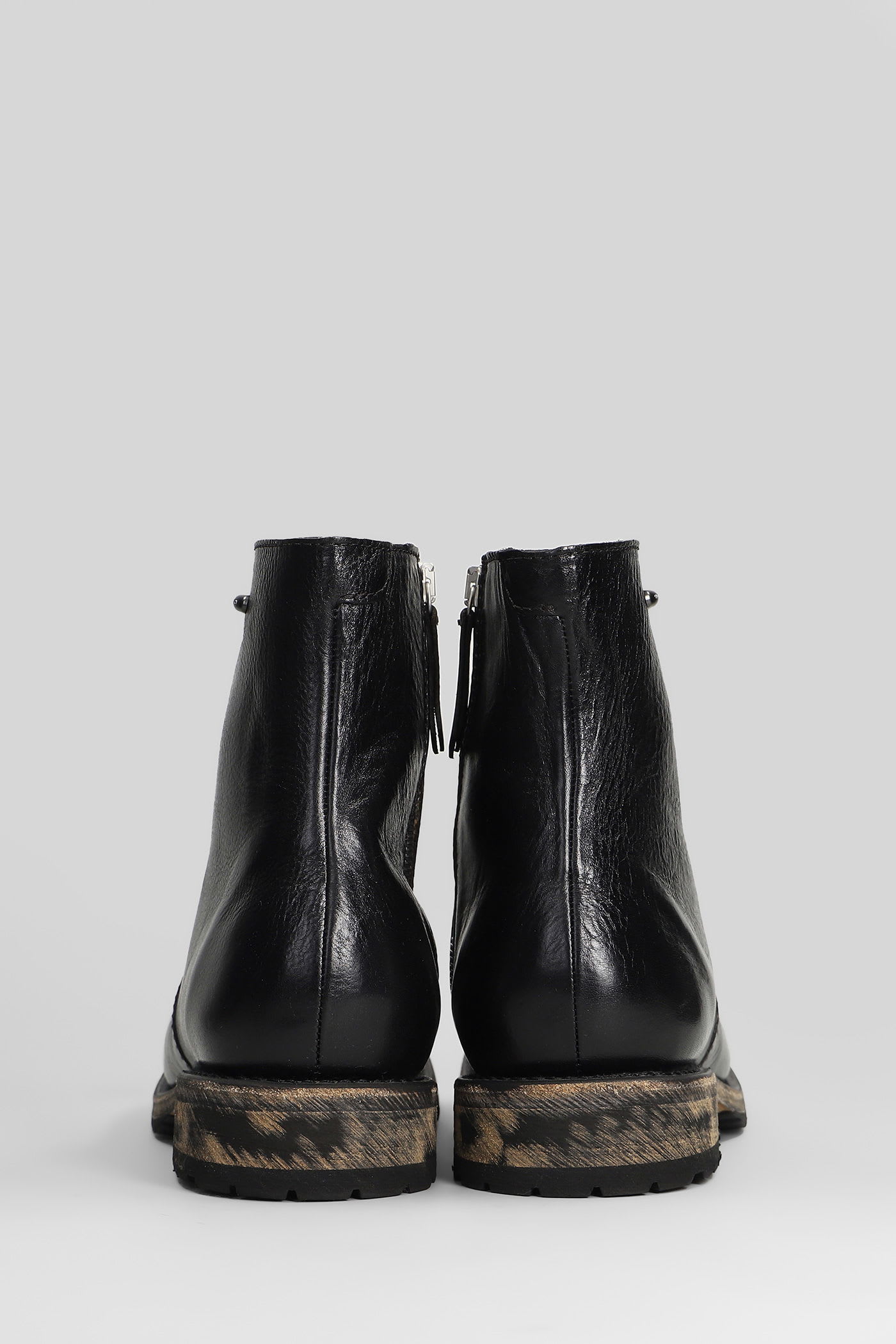 Our Legacy Engine Boot Ankle Boots In Black Leather In Black