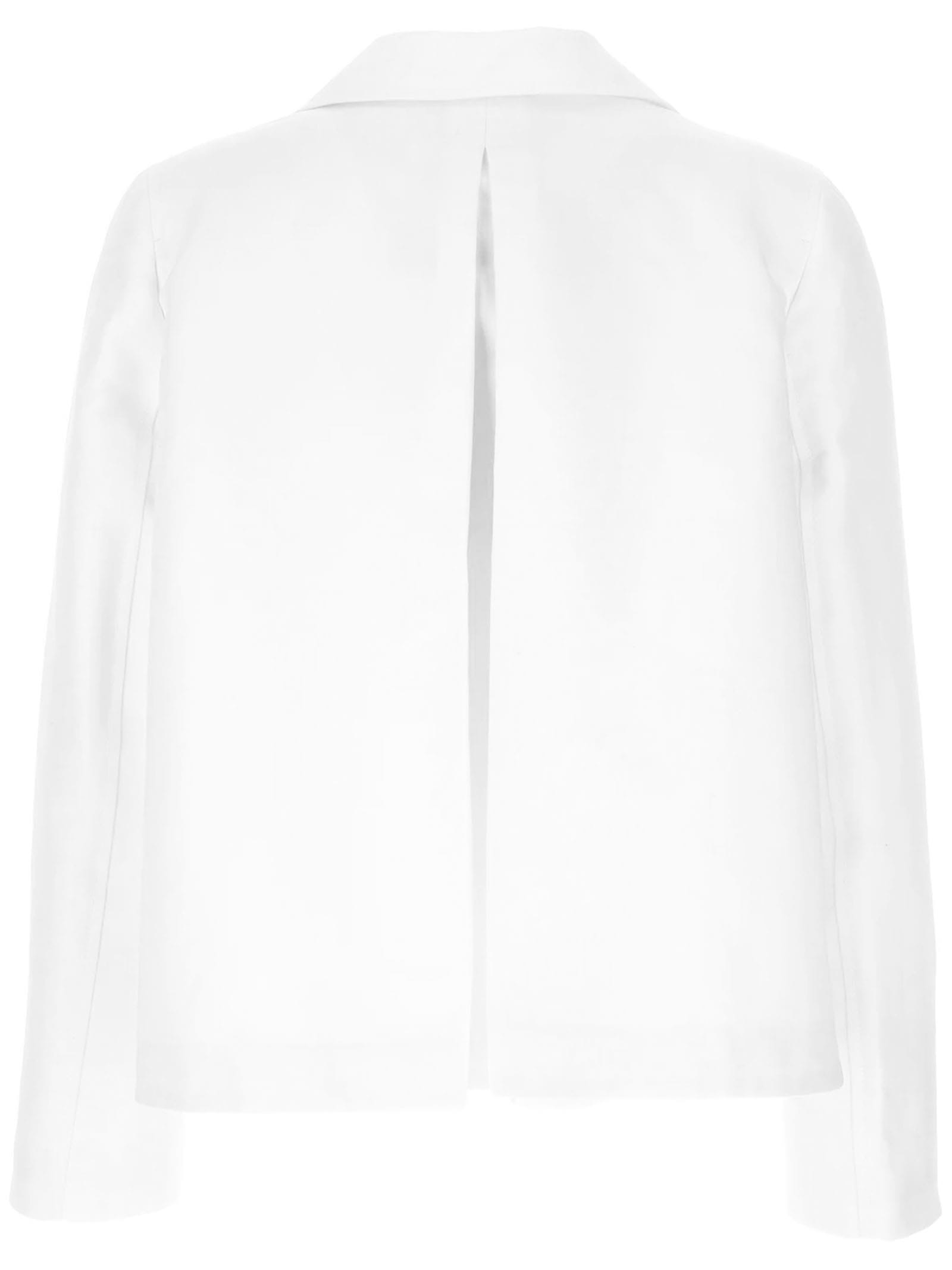 Shop Marni White Single-breasted Cotton Blazer