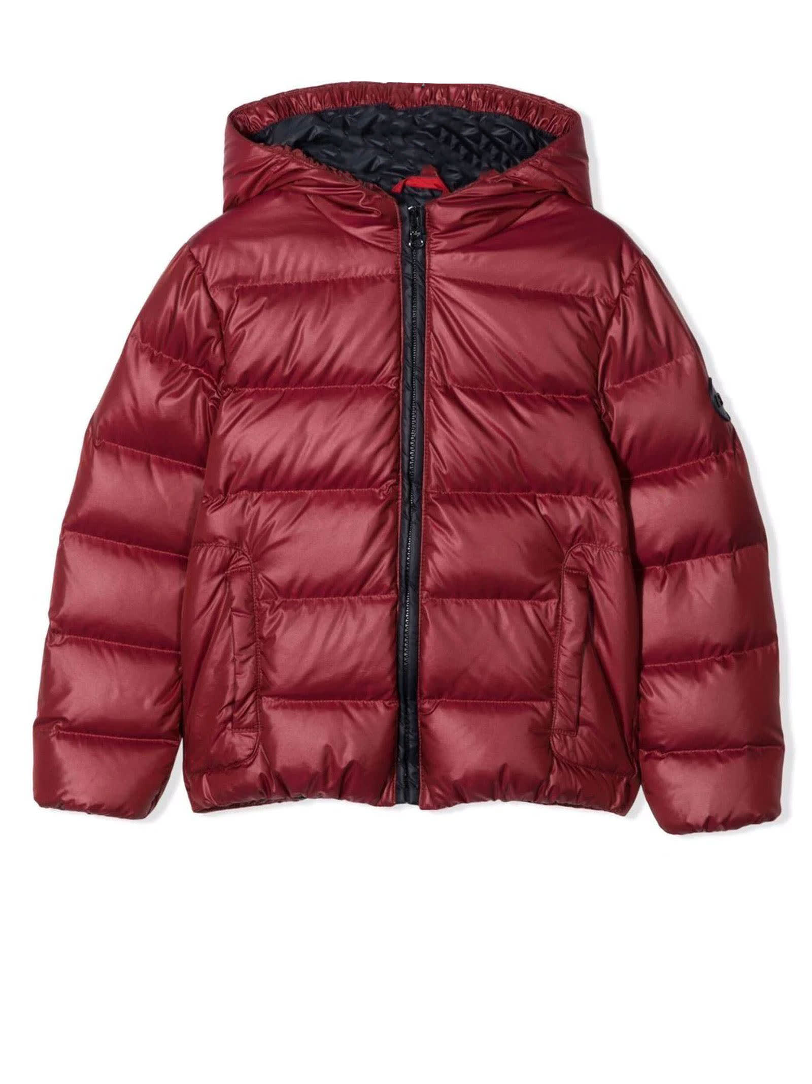 Fay Dark Red Puffer Jacket