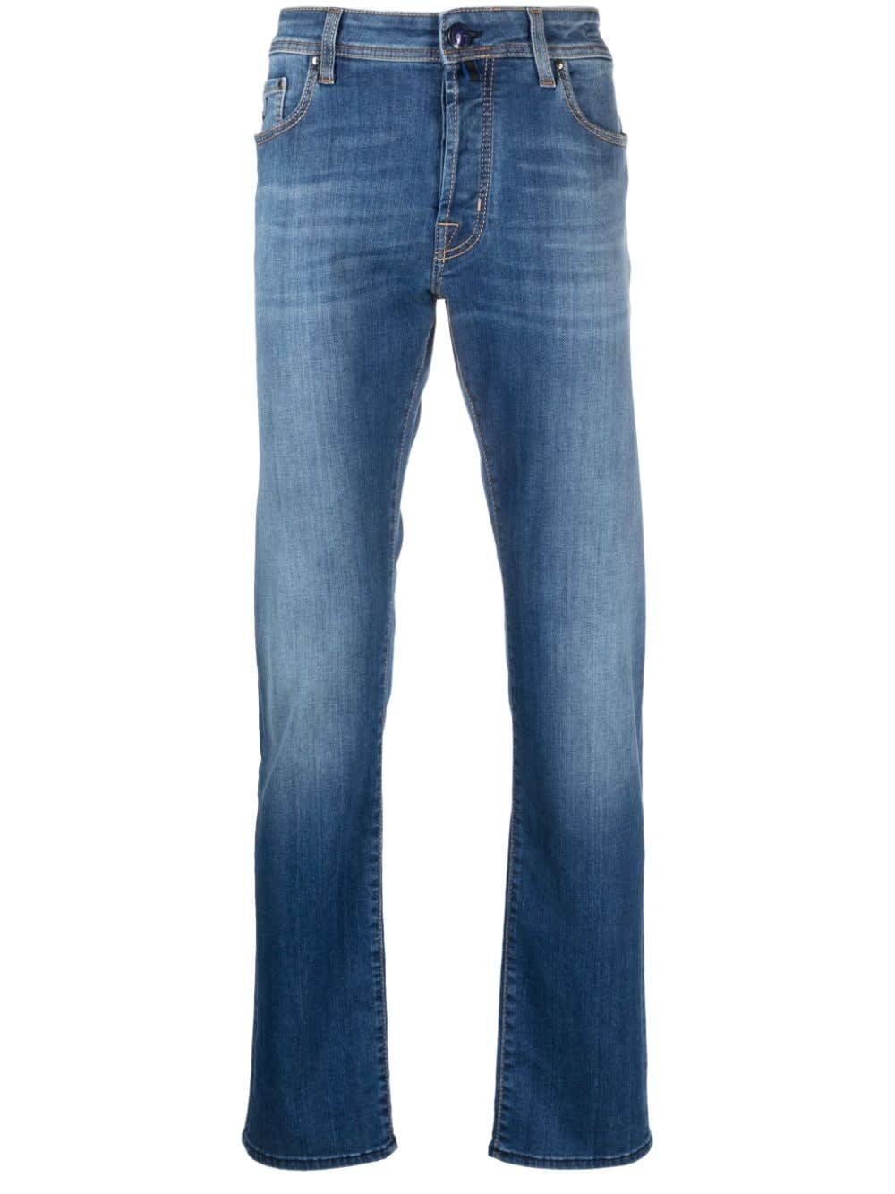 Jacob Cohen Bard Limited Edition Mid-rise Slim-fit Jeans In D Denim