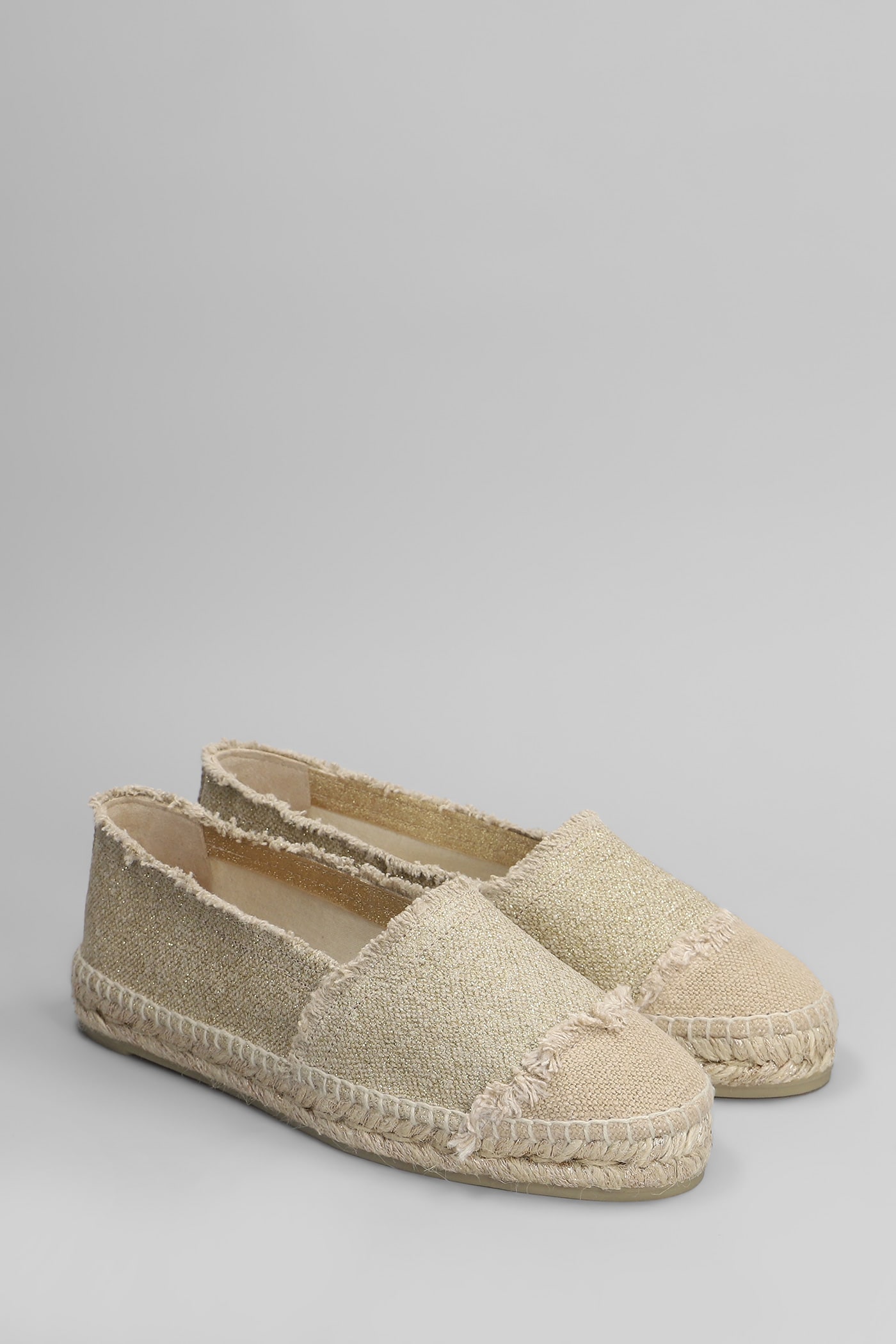 CASTAñER KAMPALA-032 ESPADRILLES IN GOLD CANVAS