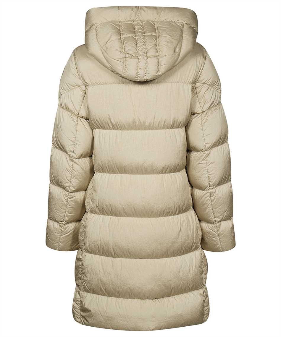 Shop Parajumpers Harmony Long Hooded Down Jacket In Beige