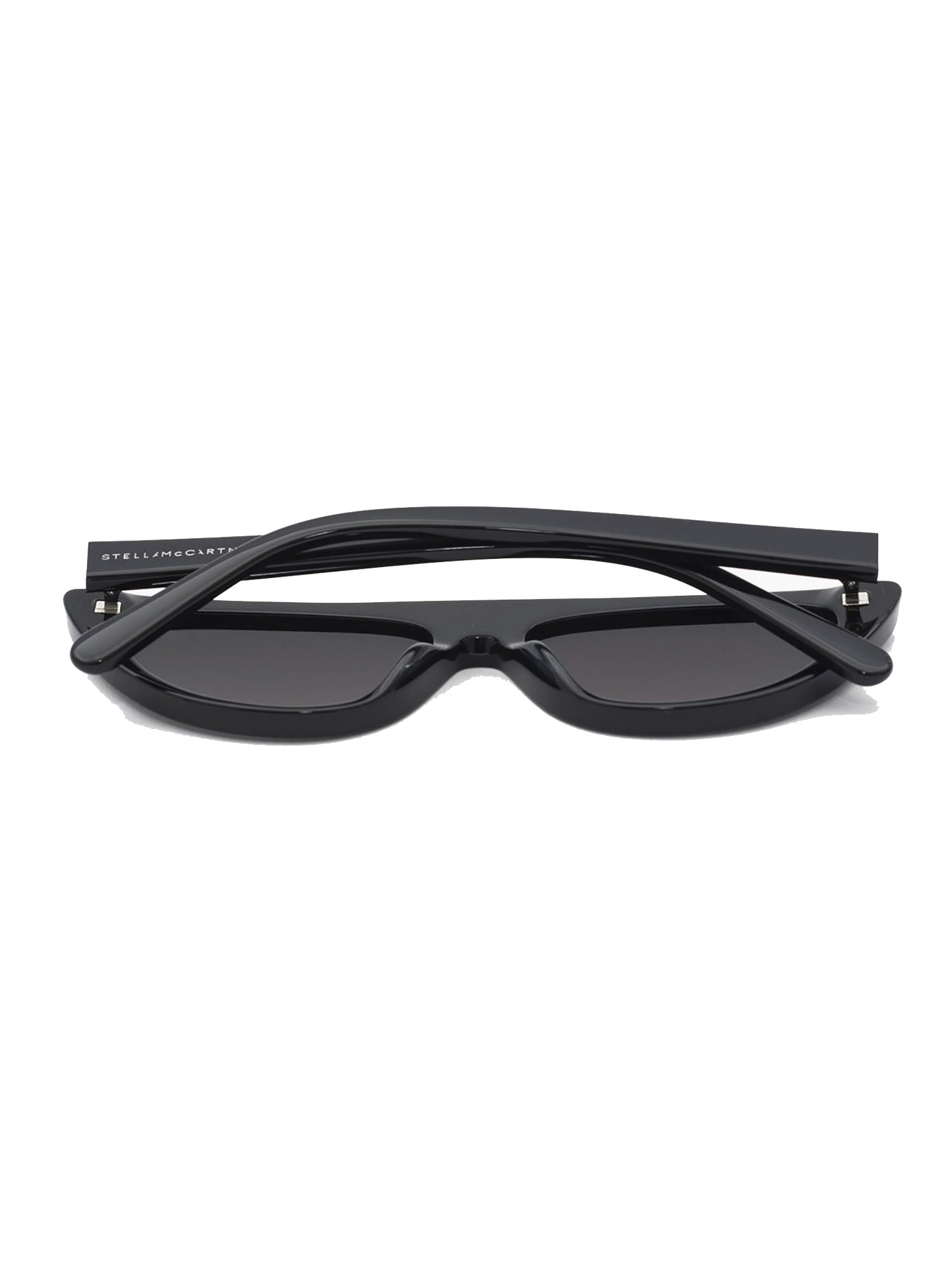 Shop Stella Mccartney Sc0203s Sunglasses In Black Black Smoke
