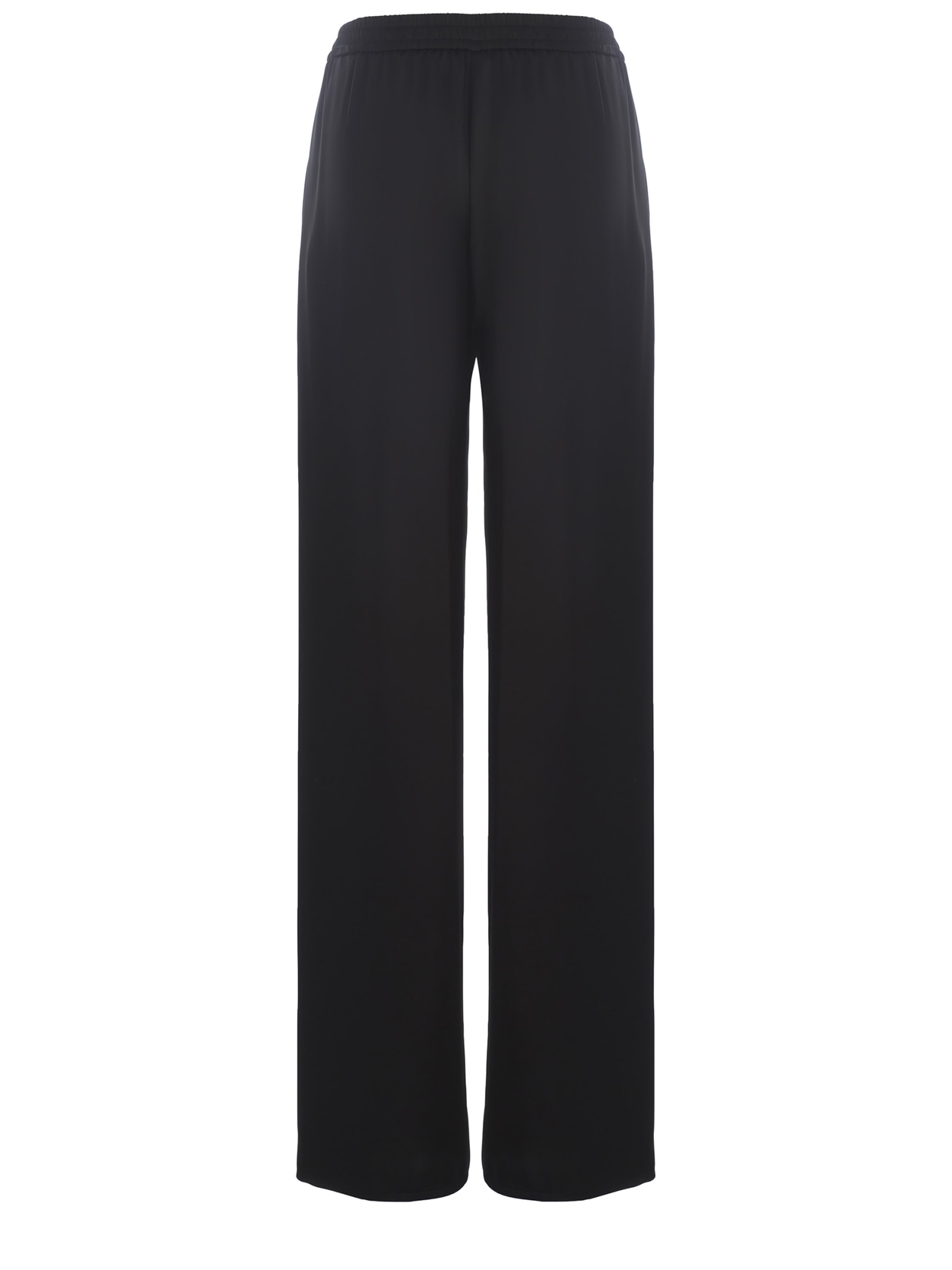 Shop Herno Trousers  Made Of Satin In Black