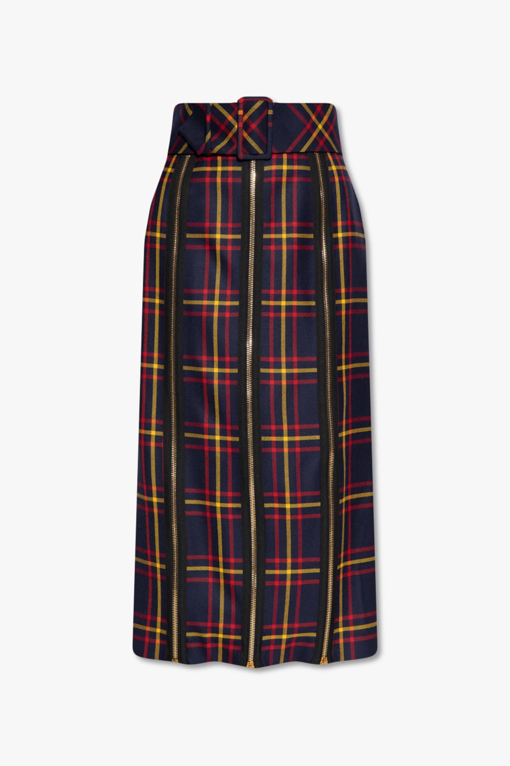 Gucci Tartan Wool Skirt