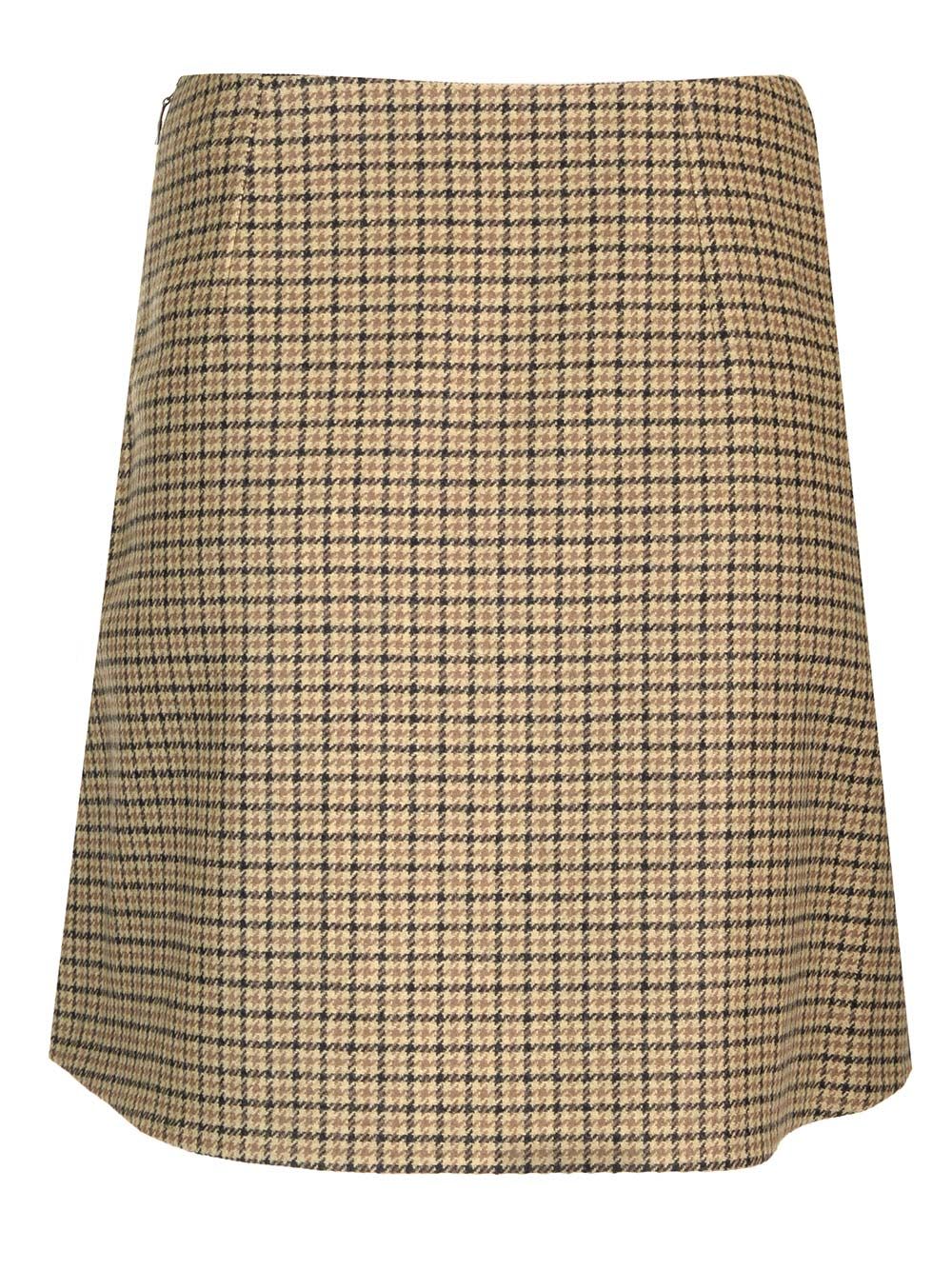 Shop Moncler A-line Skirt In Brown