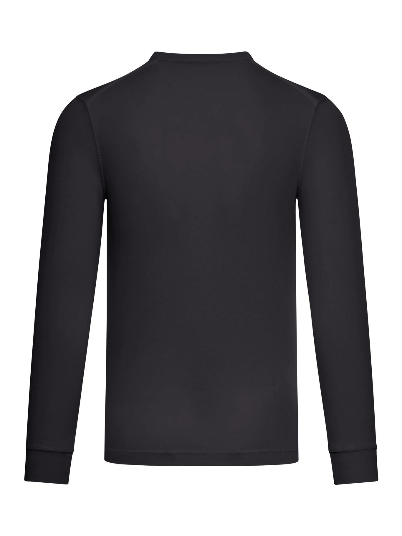 Shop Tom Ford Long Sleeves Lyocell Cotton Rib Ls Henley In Black