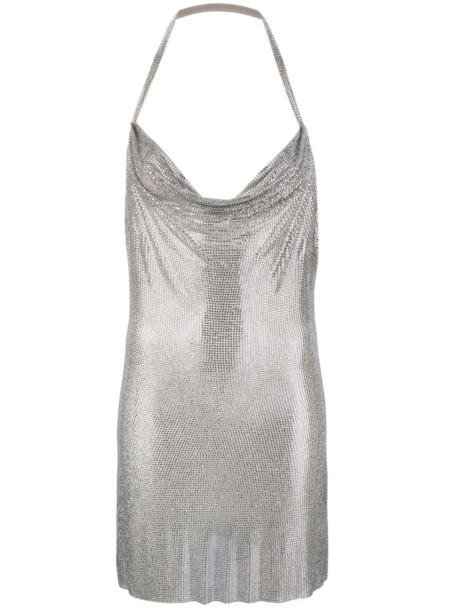 Giuseppe di Morabito Silver-tone Crystal Dress