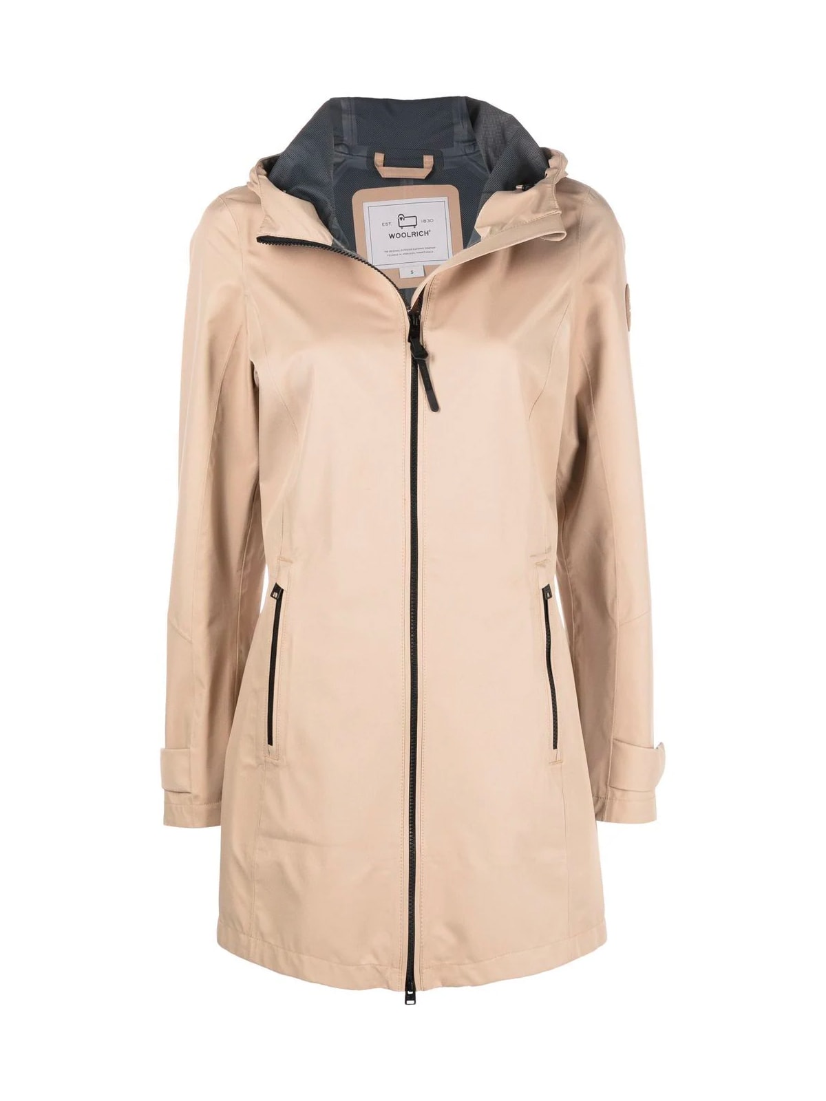 Woolrich Coats Beige In Feather Beige