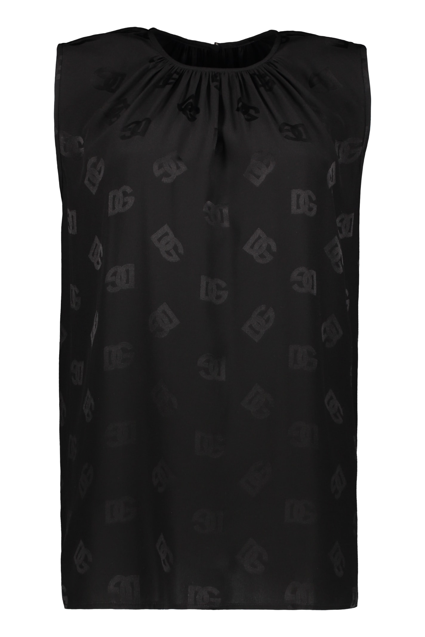 Dolce & Gabbana Silk Blouse In Black