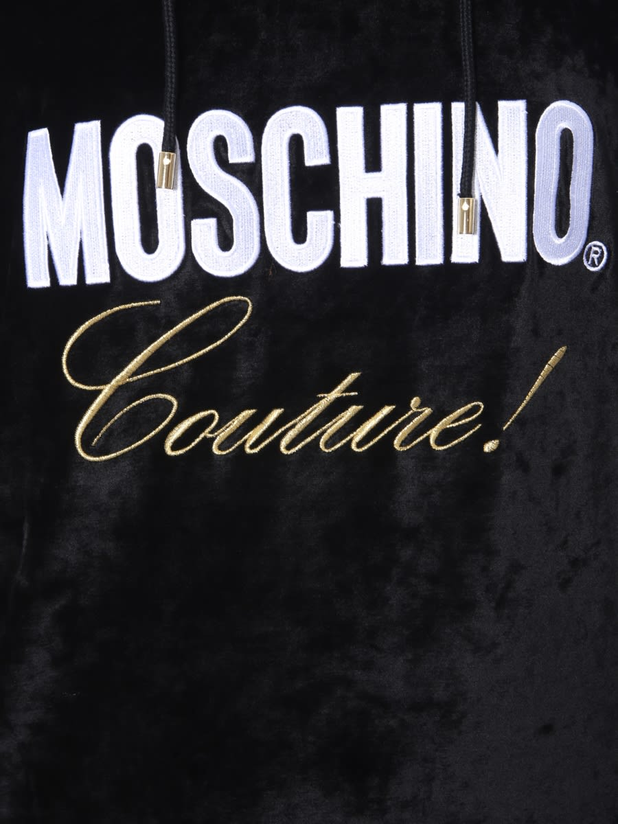 Shop Moschino Sweat Dress In Black