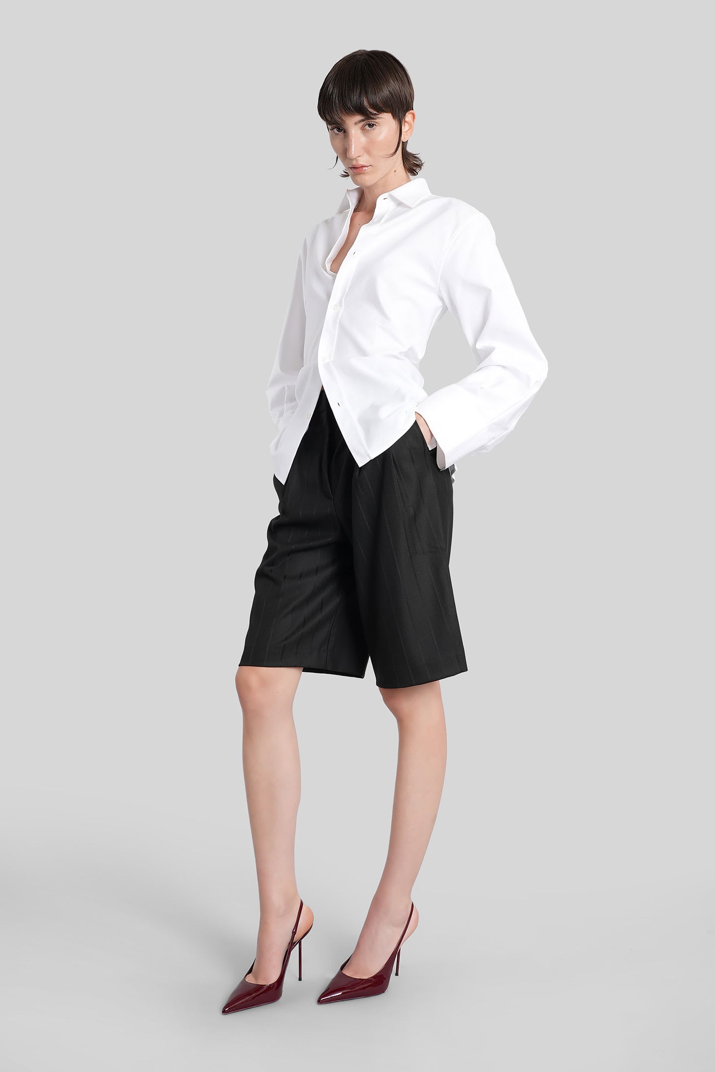 The Andamane Xiana Shorts In Black Polyester In Black
