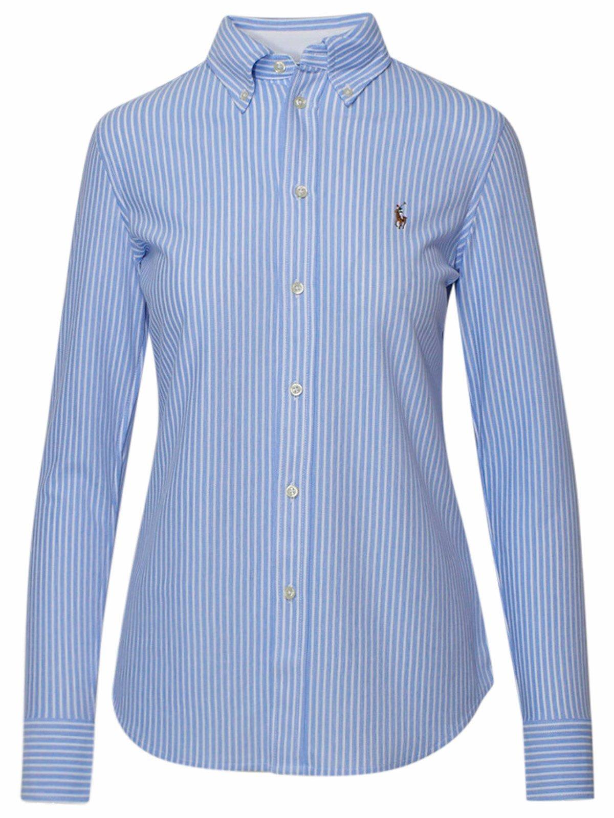 Shop Ralph Lauren Striped Long-sleeve Shirt
