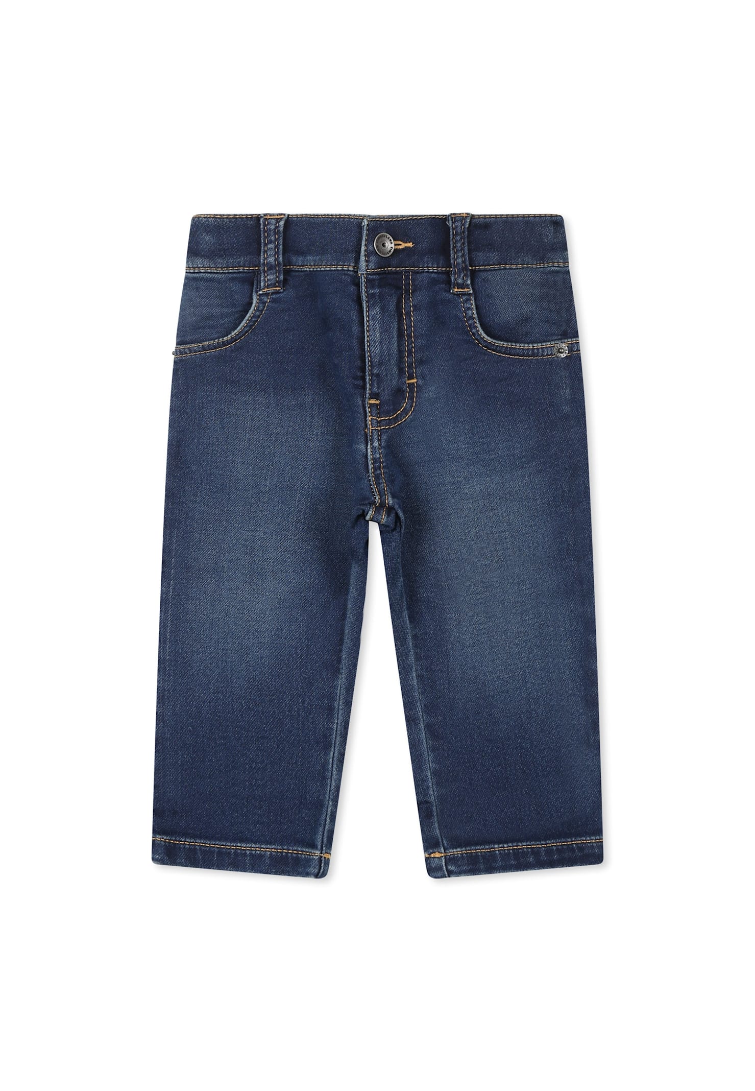 Timberland Denim Jeans For Baby Boy With Logo In Denim