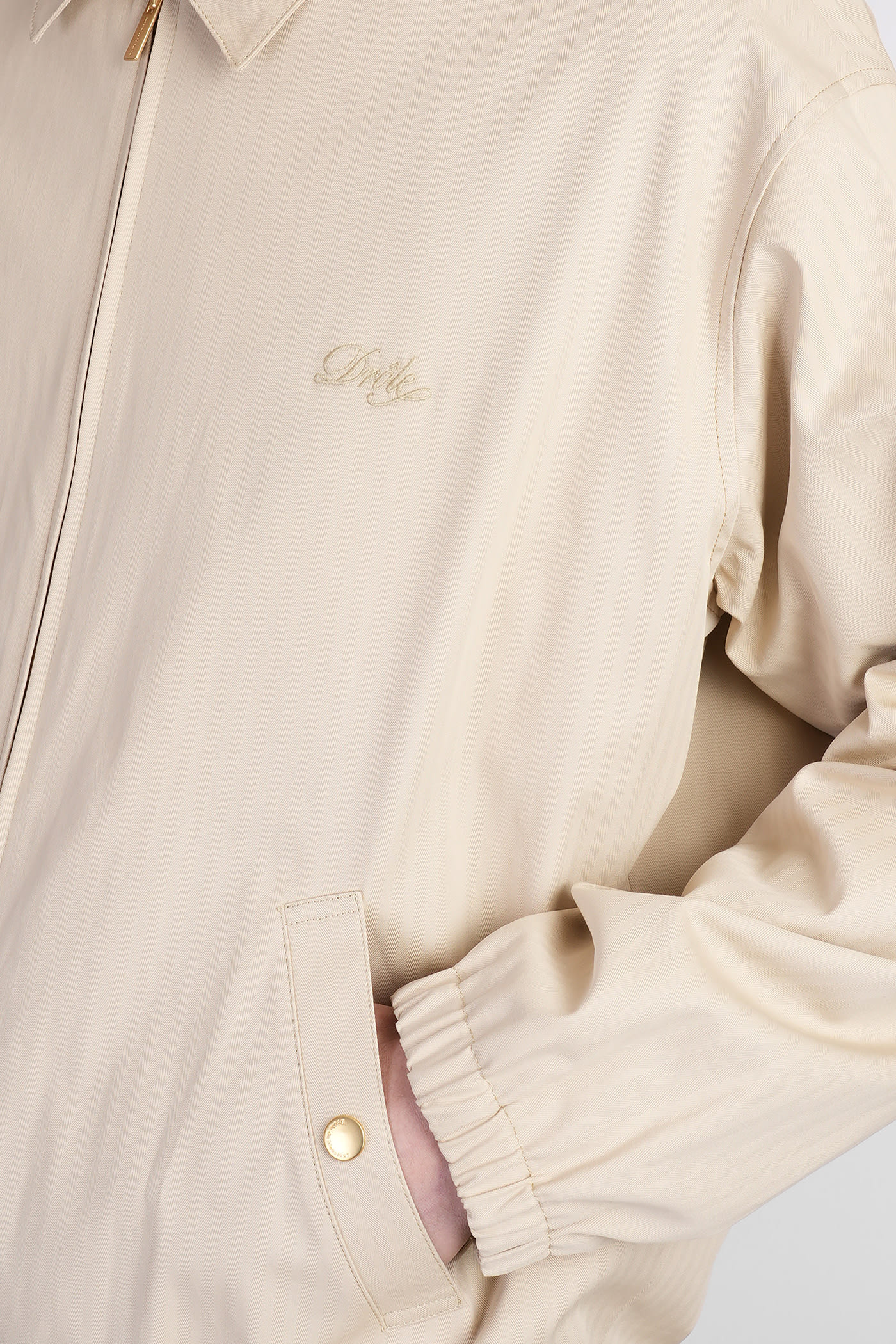 Drôle De Monsieur Casual Jacket In Beige Cotton In Neutral