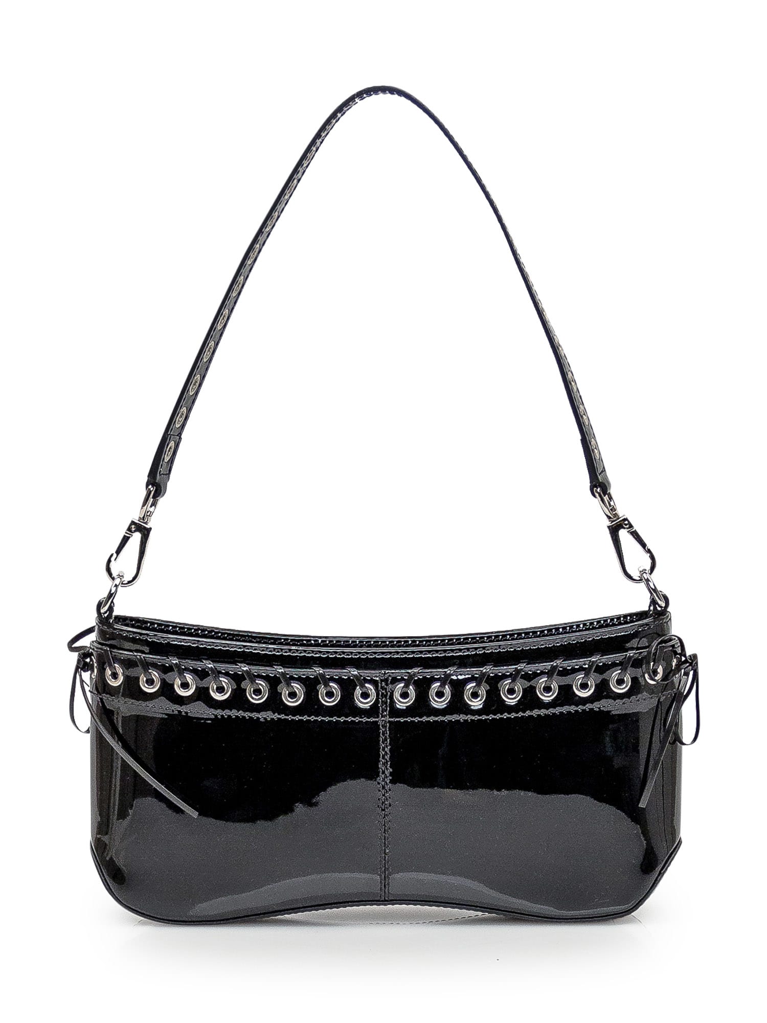 Shop Ludovic De Saint Sernin Cleavage Bag In Black Patent