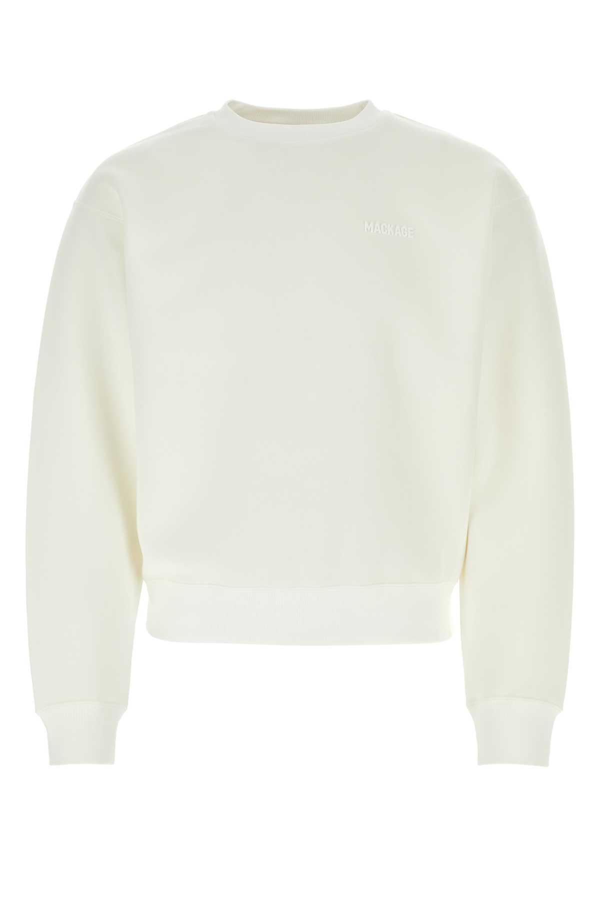 White Jersey Julian Sweatshirt