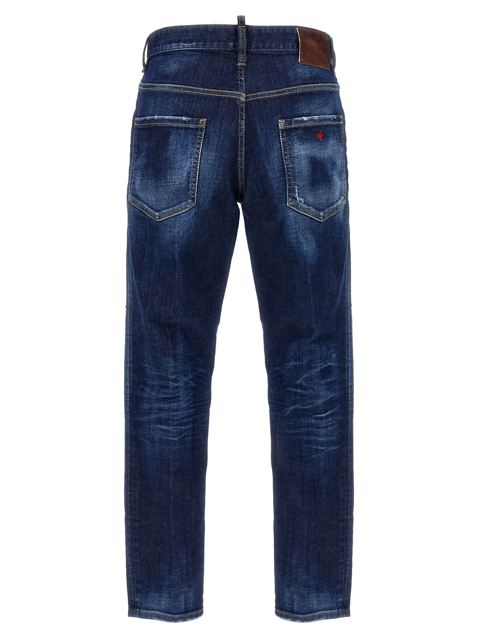 Shop Dsquared2 Cool Guy Jeans In Navy Blue