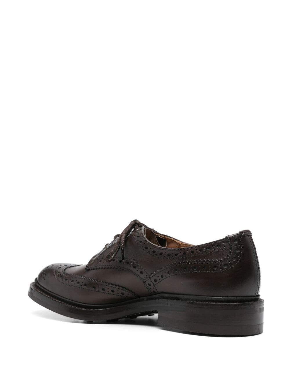 Shop Tricker's Bourton Dainite Sole 5 Fit Lace Up Shoes In Espresso Burnished