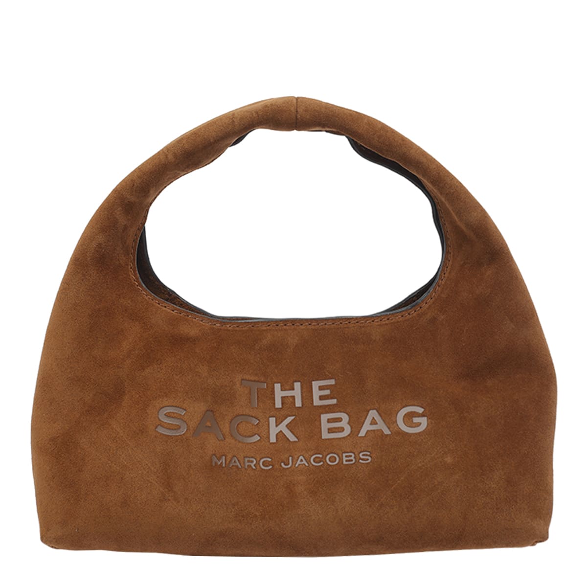 Marc Jacobs The Mini Sack Suede Leather Hobo Bag In Brown