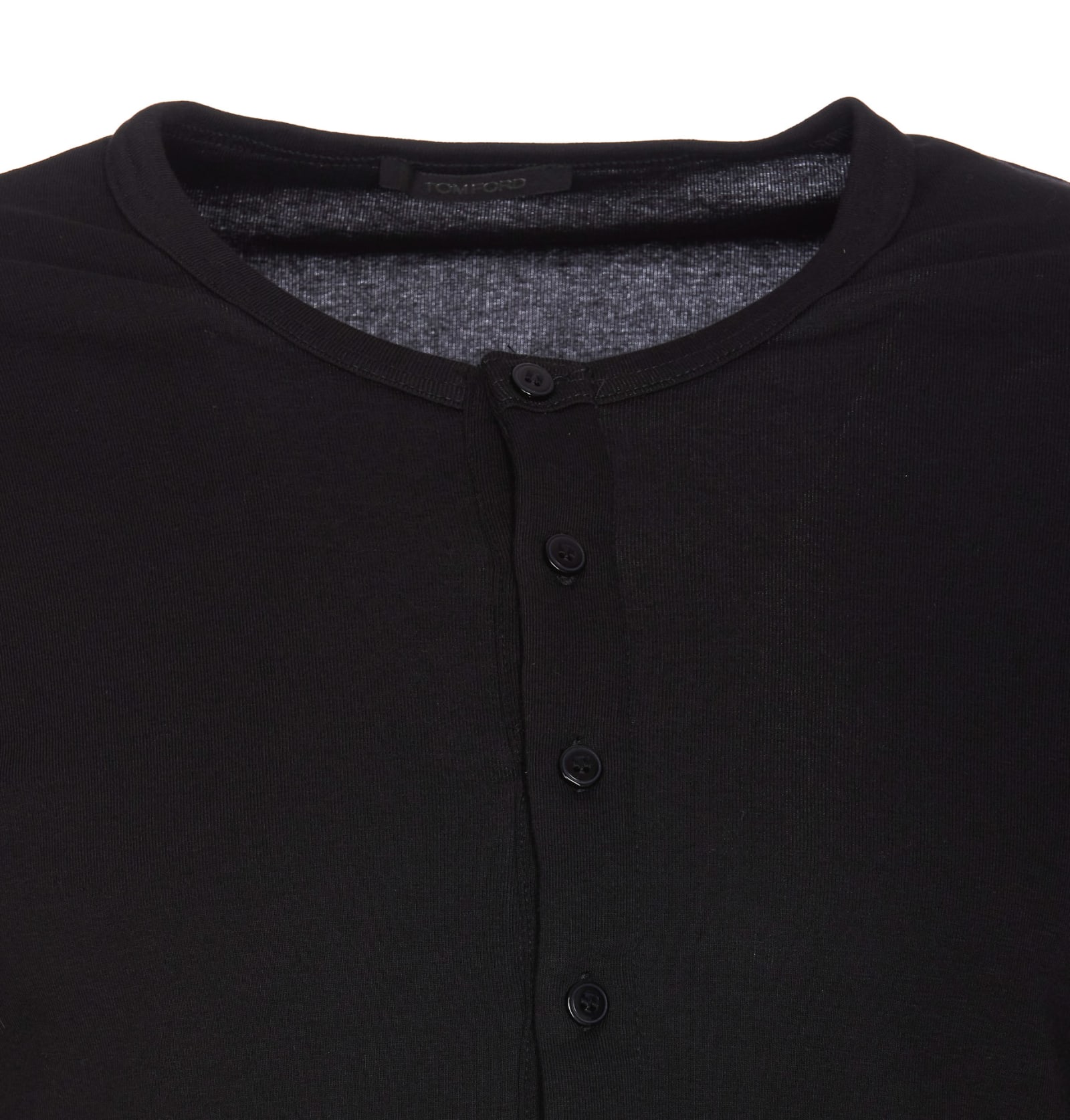 Shop Tom Ford Long Sleeves Tshirt In Black