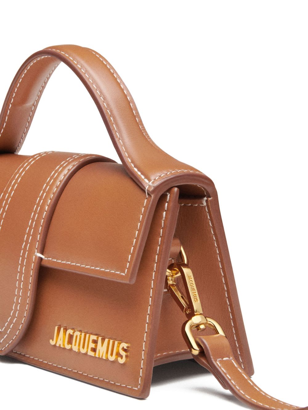 Jacquemus Le Bambino Leather Tote Bag In Light Brown 2
