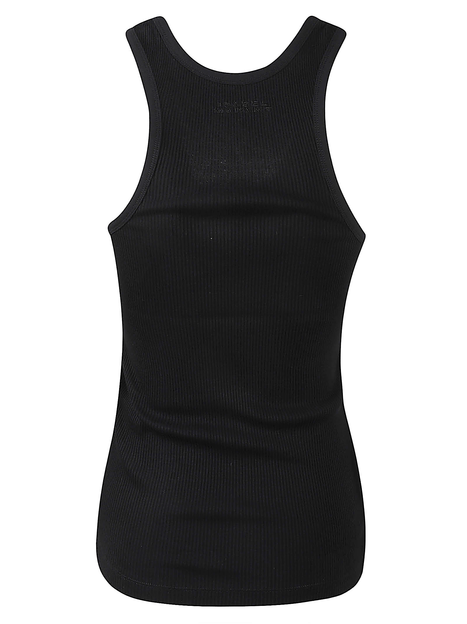 Isabel Marant Ribbed Fitted Tank Top In Black
