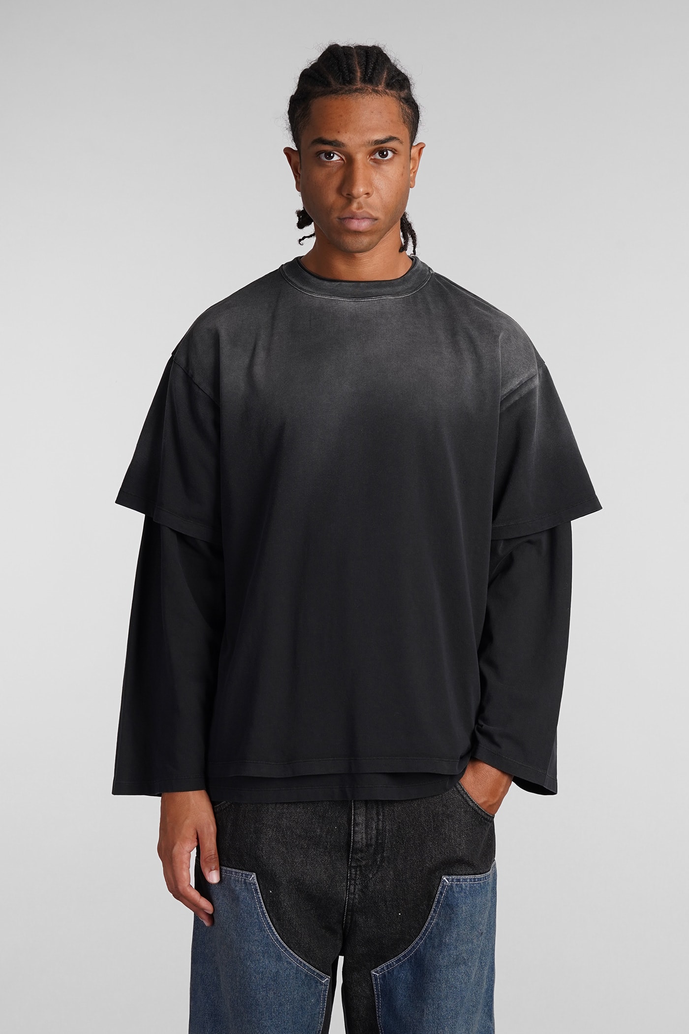 Zeno T-shirt In Black Cotton