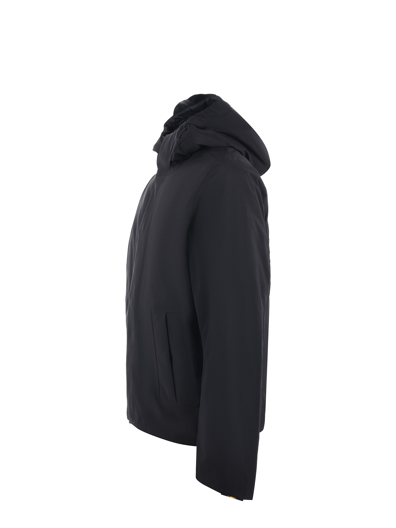 Shop K-way 3-layer Nylon Jacket In Black