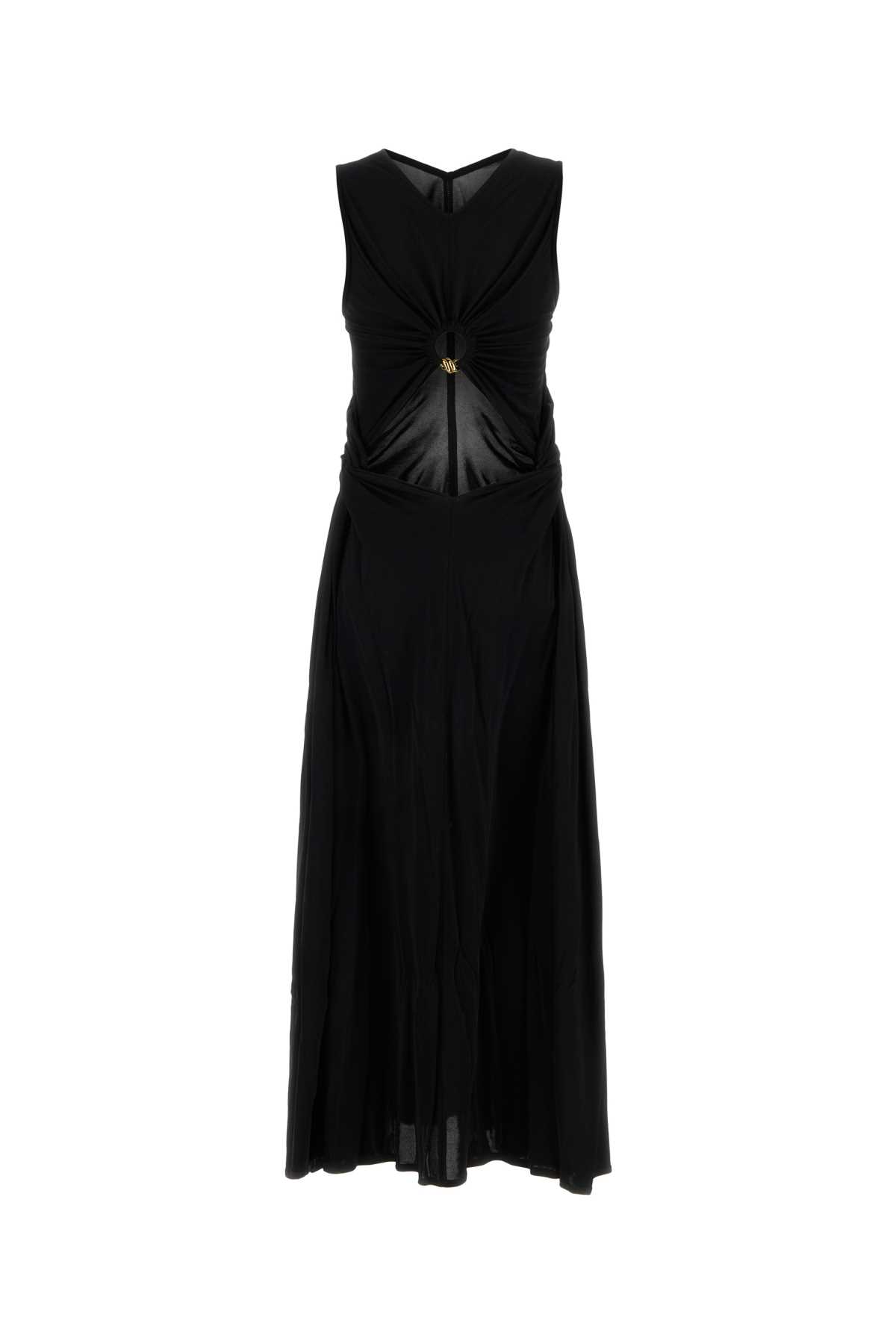 Bottega Veneta Black Jersey Long Dress