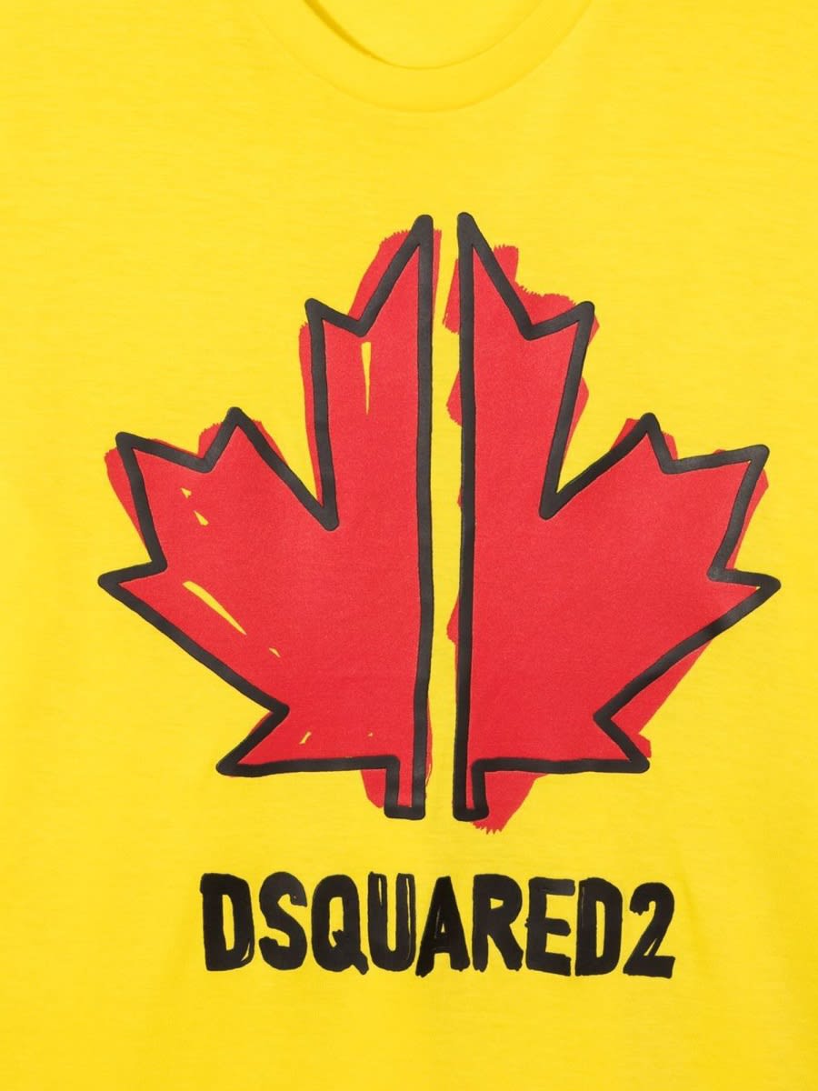 Shop Dsquared2 Shirt In Yellow