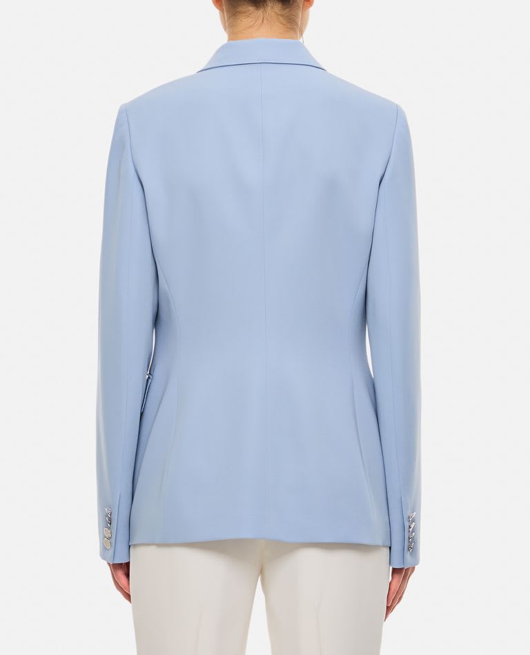 Polo Ralph Lauren Camden Wool Gabardine Doble-breasted Jacket In Sky Blue