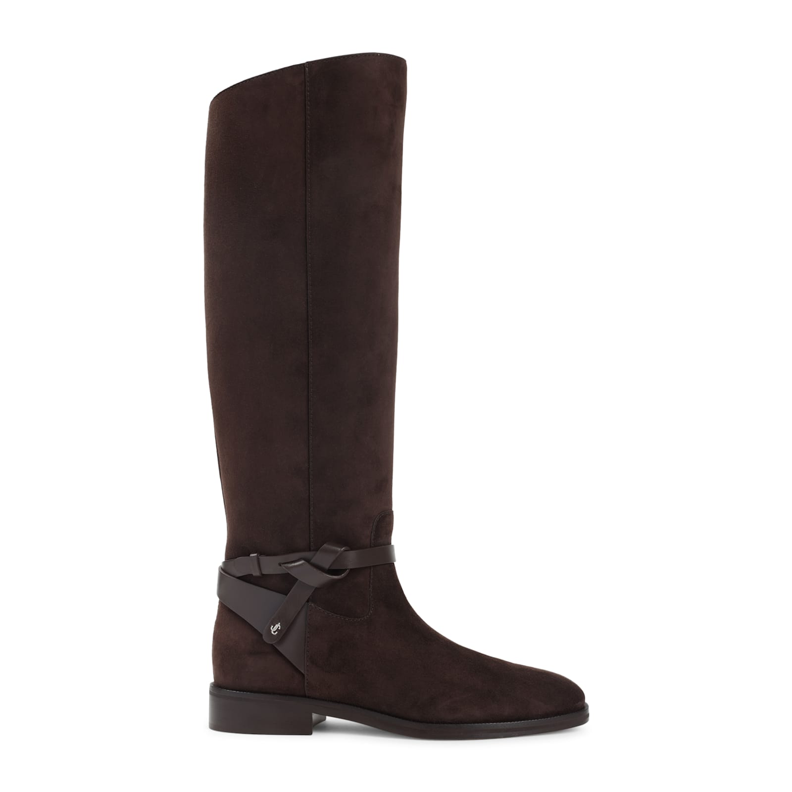 Jimmy Choo Suede Lawton Kb Flat Boots Women