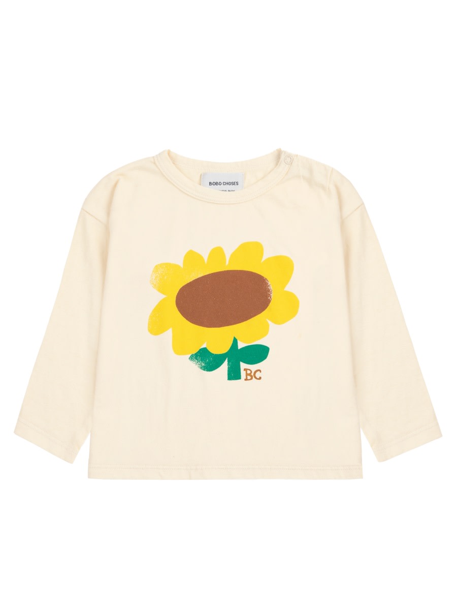 Bobo Choses Sunflower T-shirt In White