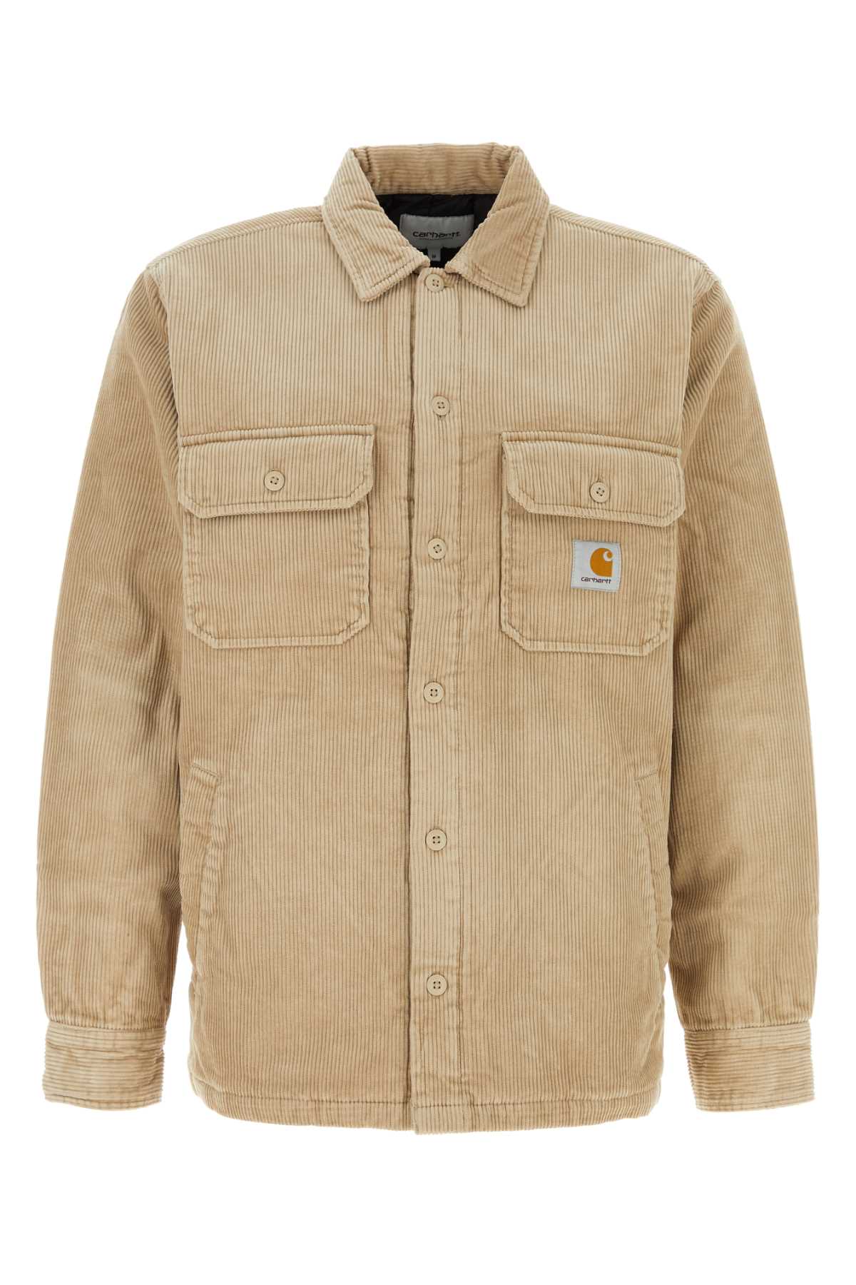 Shop Carhartt Sand Corduroy Whitsome Shirt Jacket In Wall