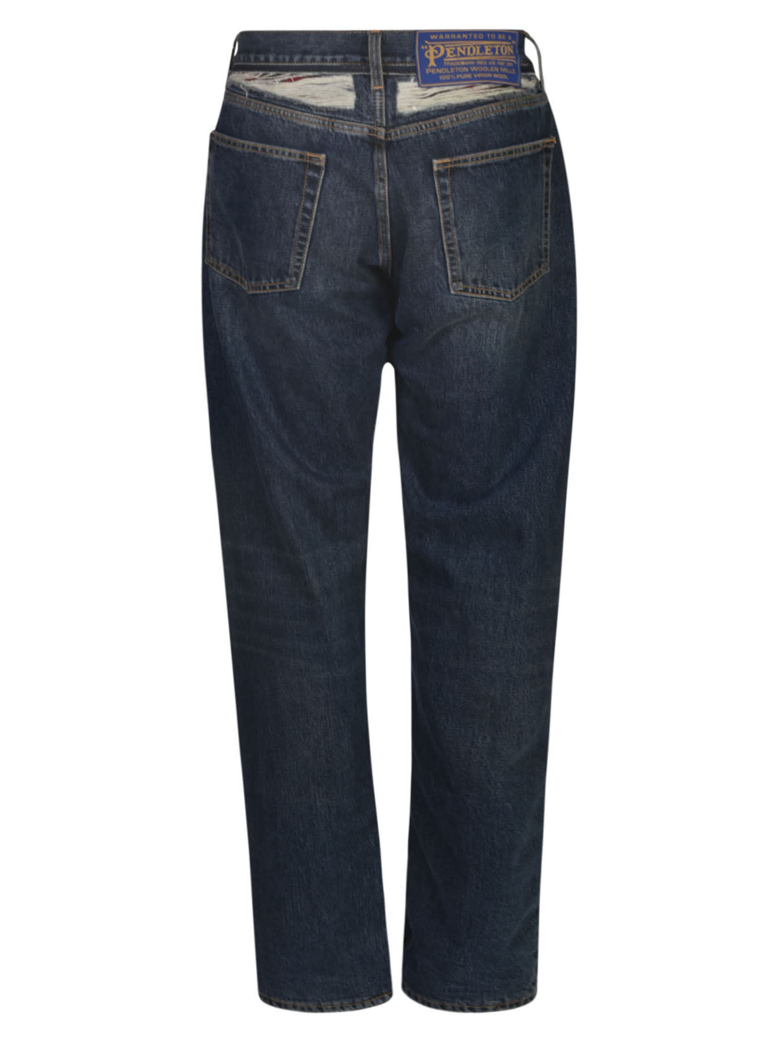 Shop Maison Margiela Fitted Classic Jeans In Blue