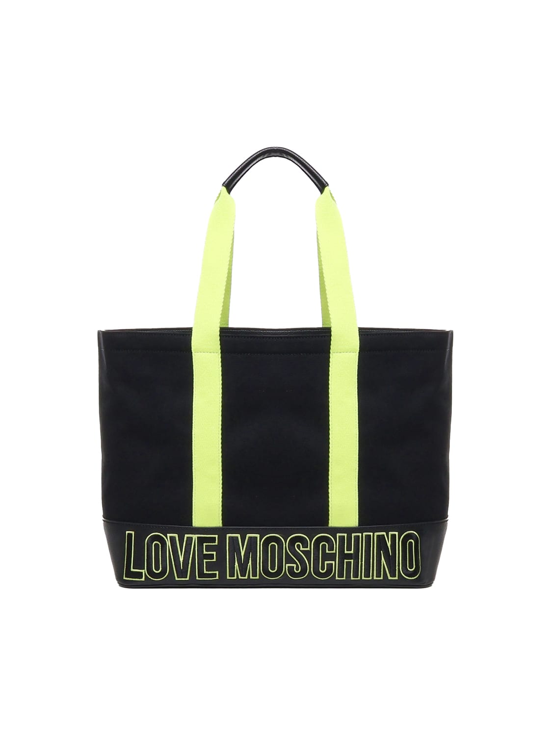 LOVE MOSCHINO TOTE BAG WITH COLOR-BLOCK DESIGN