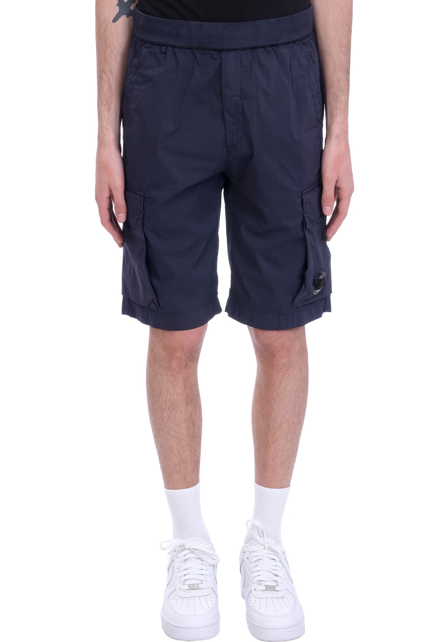 C.P. Company Shorts In Blue Cotton