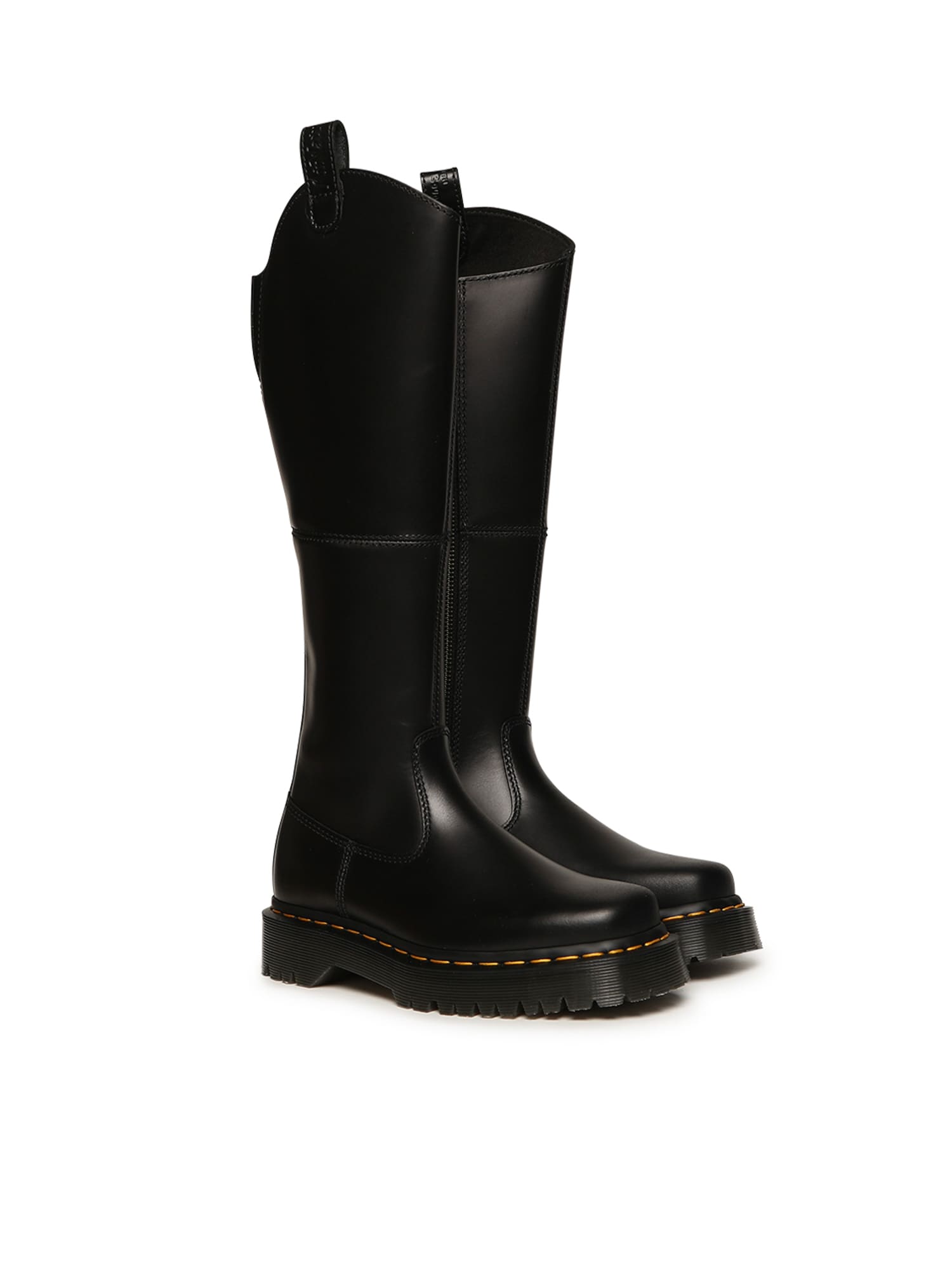 Dr. Martens Black Amaayah Knee High Leather Tall Boots