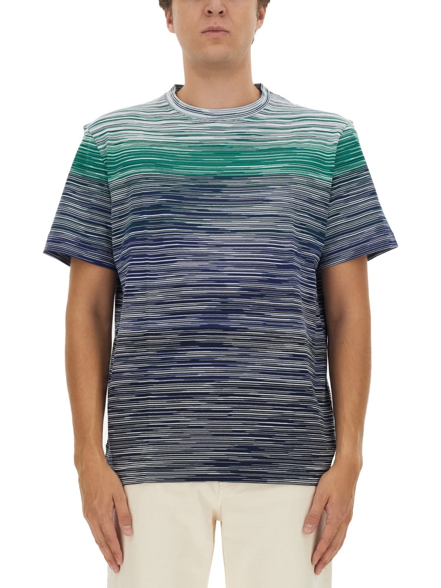 Shop Missoni Degrade T-shirt In Multicolour