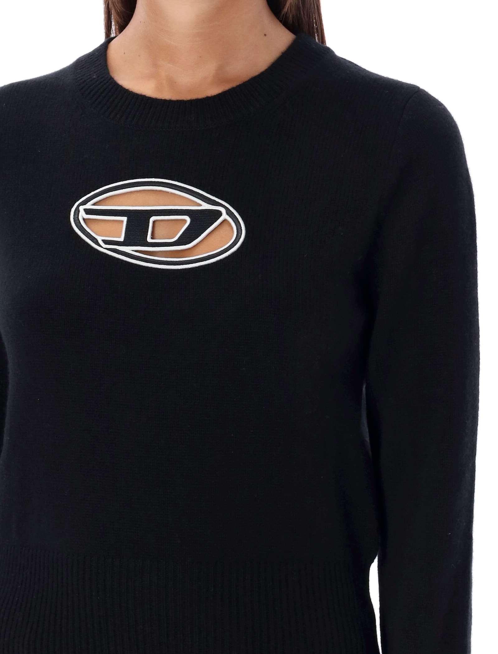 Shop Diesel M-areesa Knit In Black