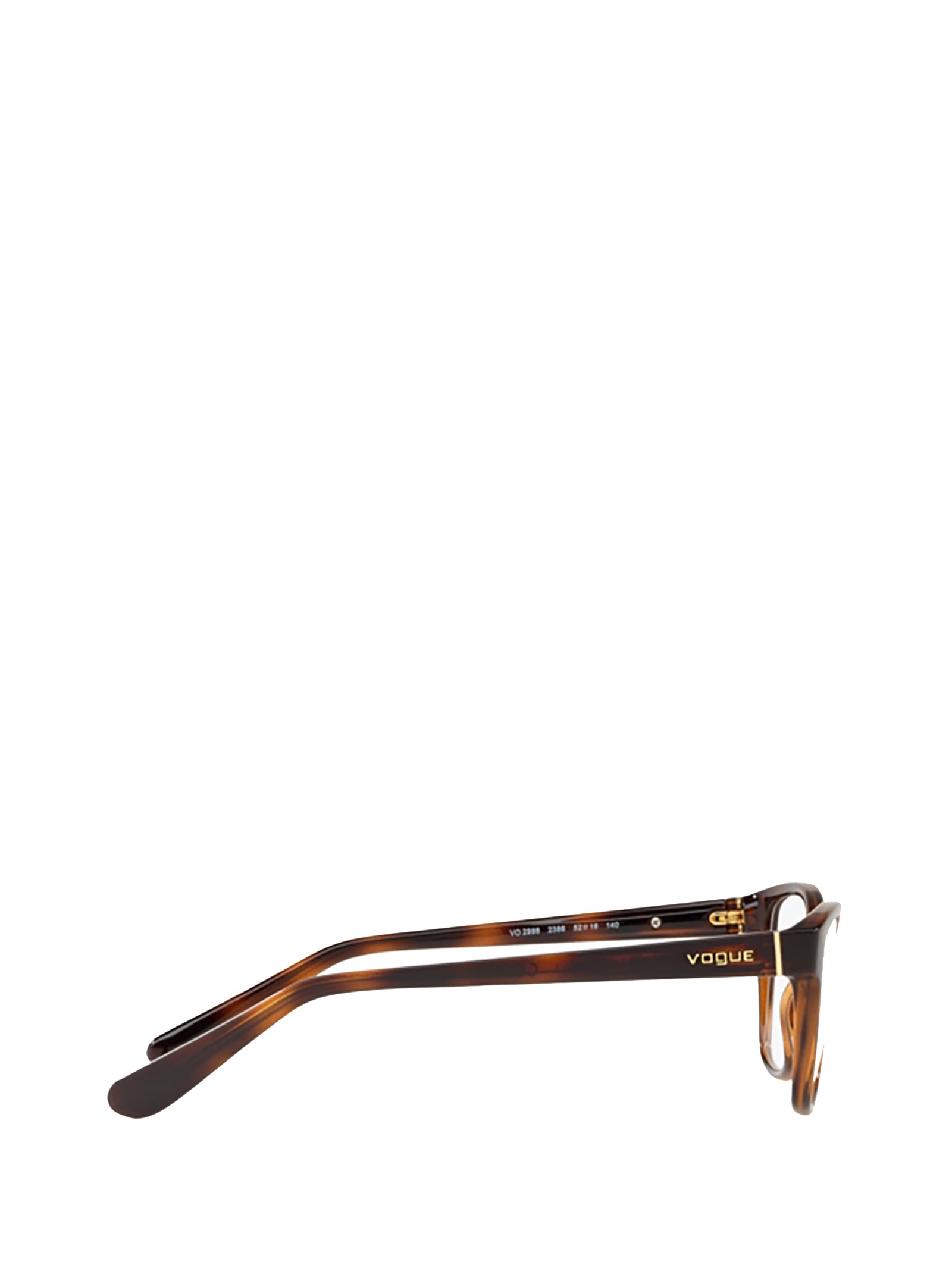 Shop Vogue Eyewear Vo2998 Top Havana / Light Brown Glasses