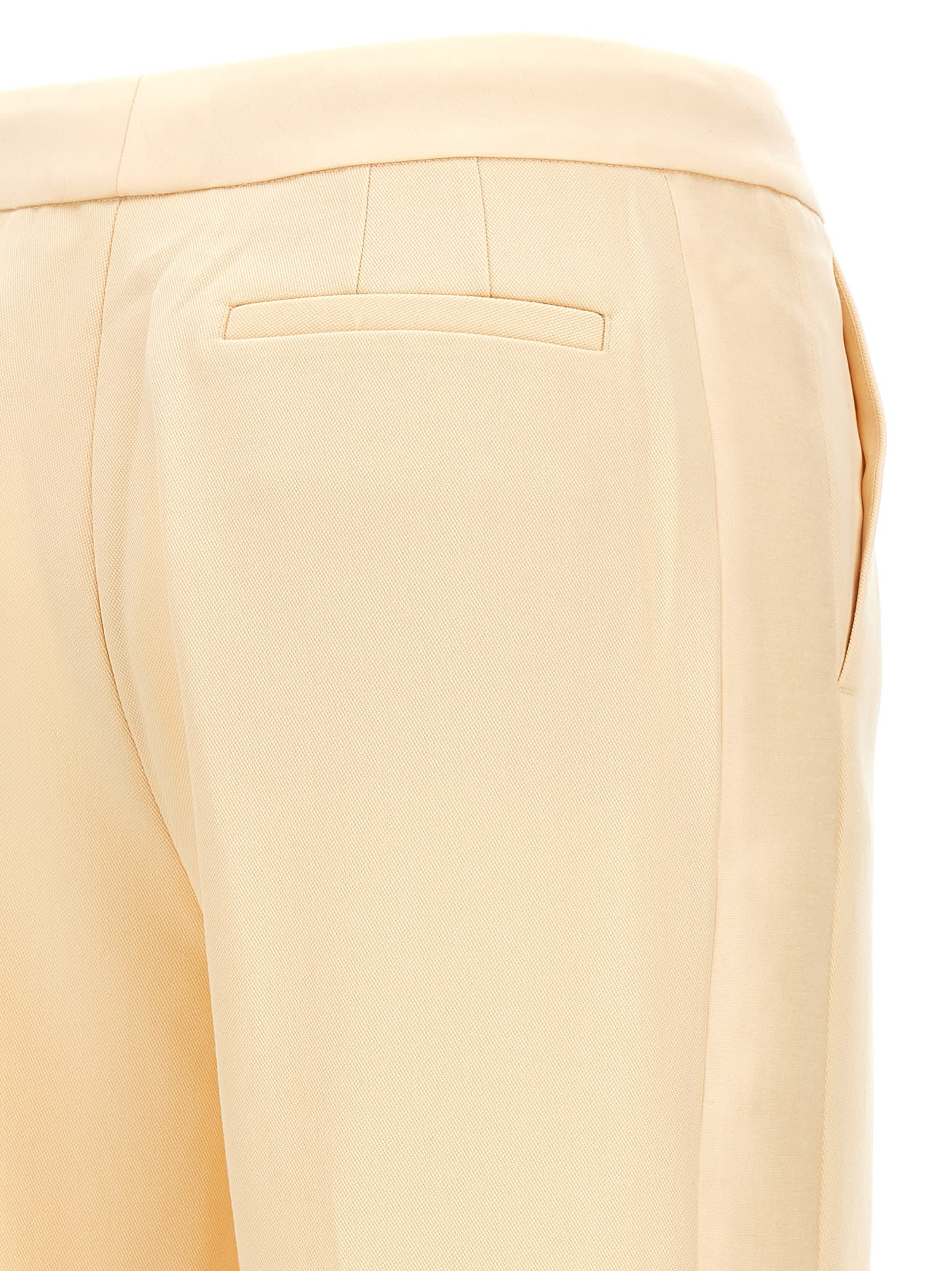 Shop Zimmermann Illustration Straight Tux Pants In Beige