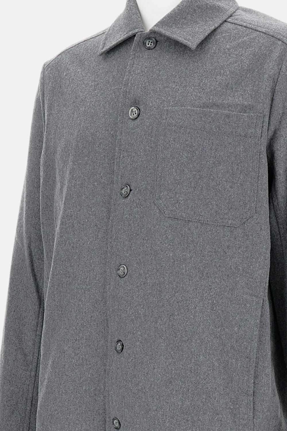 Apc Wool Blend Shirt In Gray