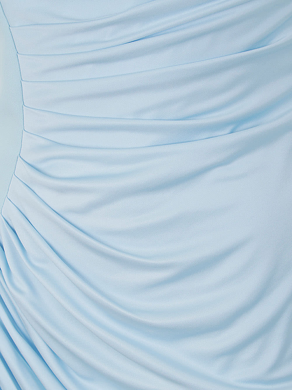 Shop Versace Gown Fabric Jersey In Pale Blue