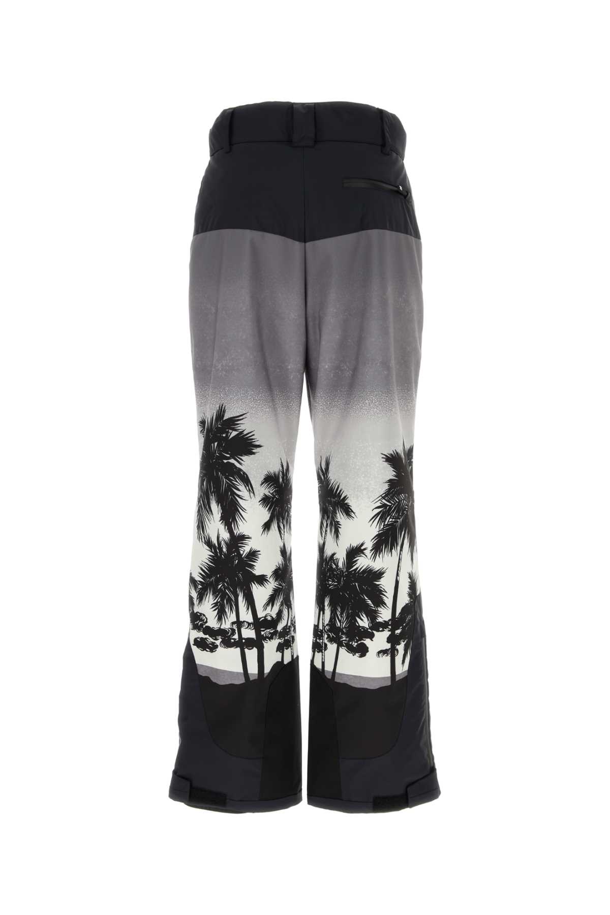 Palm Angels Palms Ski Padded Pants In Lightgreybla